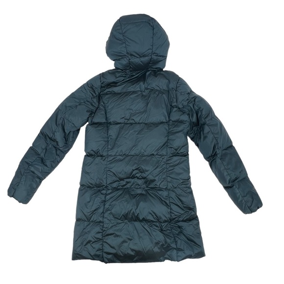 Eddie Bauer Peacock Blue Luna Peak Down Hooded Parka Coat Size Small Women's - Picture 3 of 6